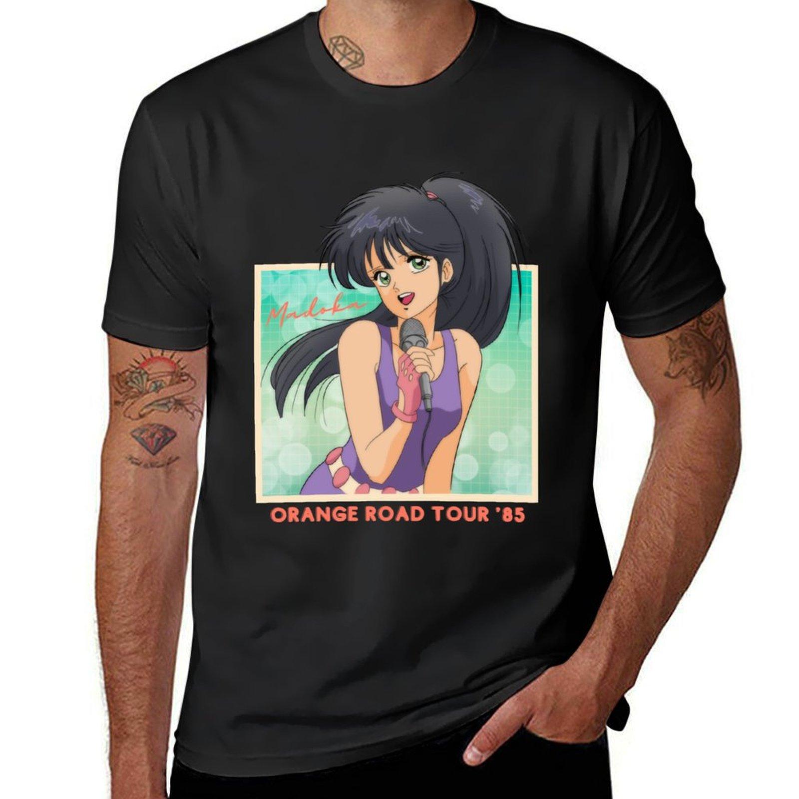 Kimagure Orange Road Madoka Ayukawa T-Shirt customs graphics Short sleeve tee sweat shirts, men S разноцветный