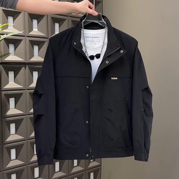 Men's Spring Fashion Workwear Lapel Jacket: Versatile, Casual, Outdoor Mountaineering Style