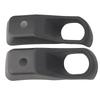 High Quality Car Accessories Car Light Cover Light Cap 1 Pair ABS Black Fog Lamp Bezel Fog Light Front Bumper For JEEP