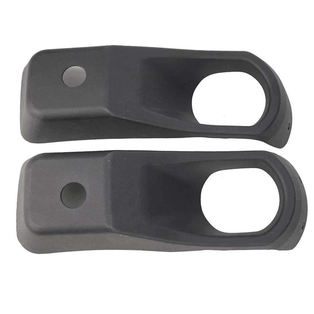 High Quality Car Accessories Car Light Cover Light Cap 1 Pair ABS Black Fog Lamp Bezel Fog Light Front Bumper For JEEP