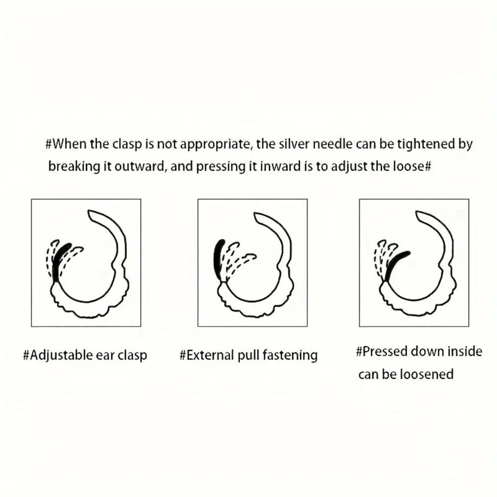 Temperament Ear Ornaments Tassel Pendant Ear Buckle Elegant Dangle Earrings  Female Gift