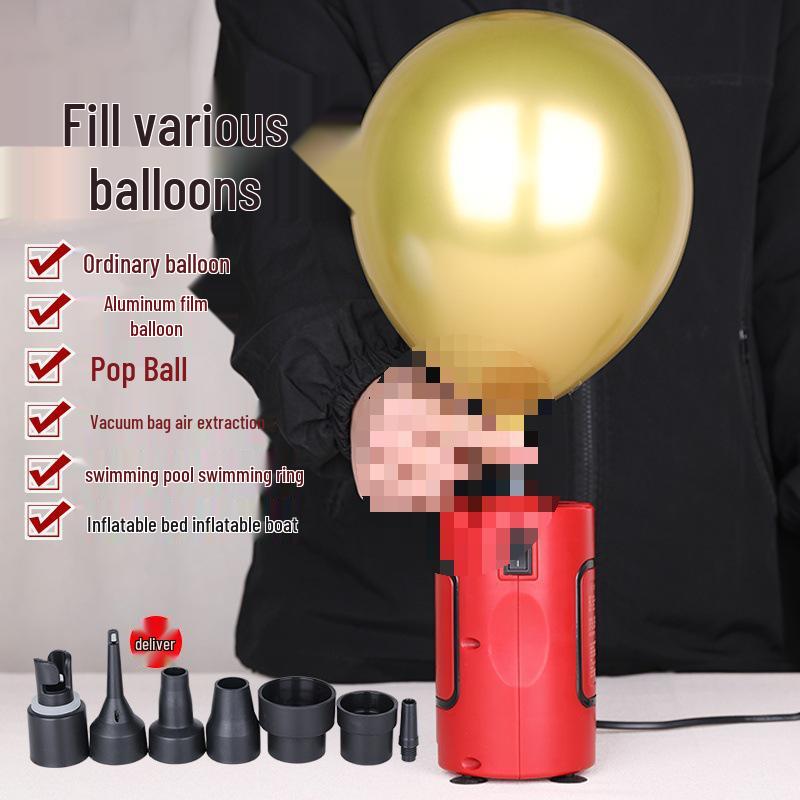 Elektrische Doppelport-Ballonpumpe - Automatischer Aufbläser für Festivals
