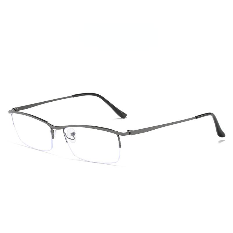 Half Frame Myopia Glasses Men Classic Rectangle Anti Blue Light Computer Eyeglasses Male Business Anti Fatigue Eyewear 0 To -600