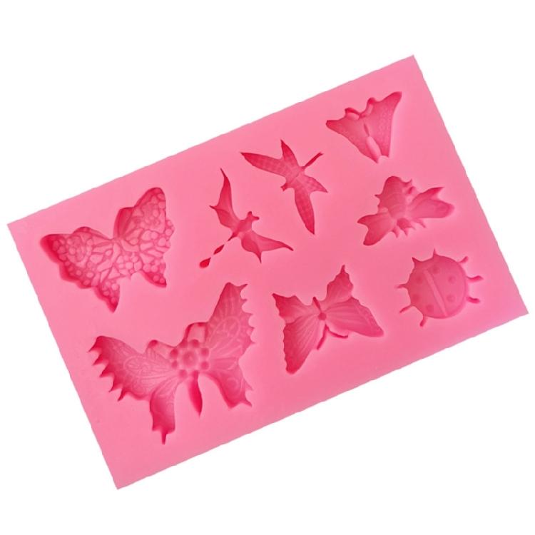 Butterflies Dragonflies Silicone Mold Fondant Cake Border Moulds Chocolate Mould