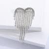 Trendy Shiny Tassel Love Brooches For Women Heart Pin Party Casual Lapel Suit Pins Gift Luxurious Tassel Brooches Jewelry