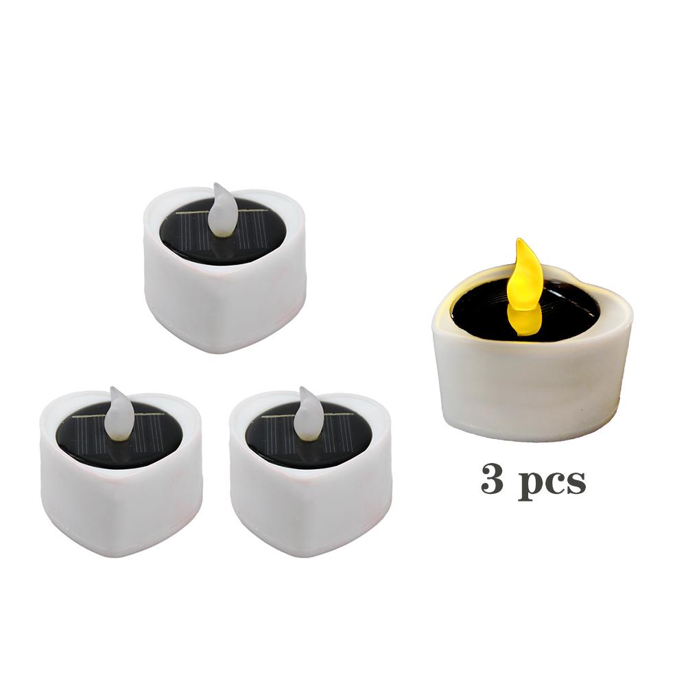 

Heart Candle LED Tea Lights Solar Romantic Flameless Decorations Special Night Set for Valentine s Day Wedding Anniversary