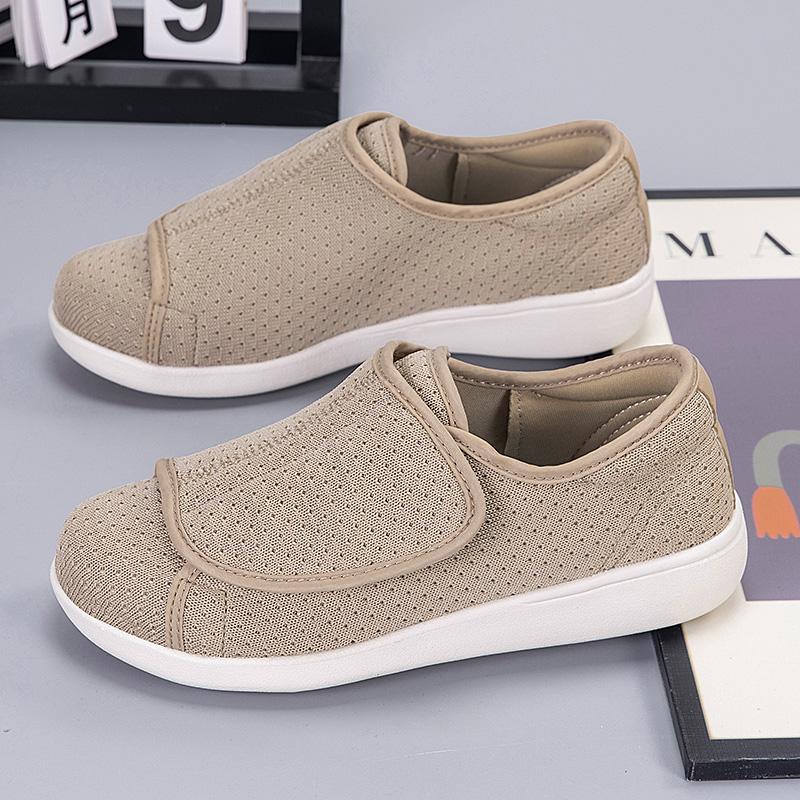 Orthopedic Diabetic Shoes for Wide Feet with Adjustable Closure Lightweight Edema Sneakers with High Arch Support for Elderly