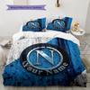 SSC Napoli Custom Name Pattern Bedding,Quilt Set Quilt Cover Pillowcase Home Birthday Gift(1 * duvet cover + 2 * pillowcase, without core)