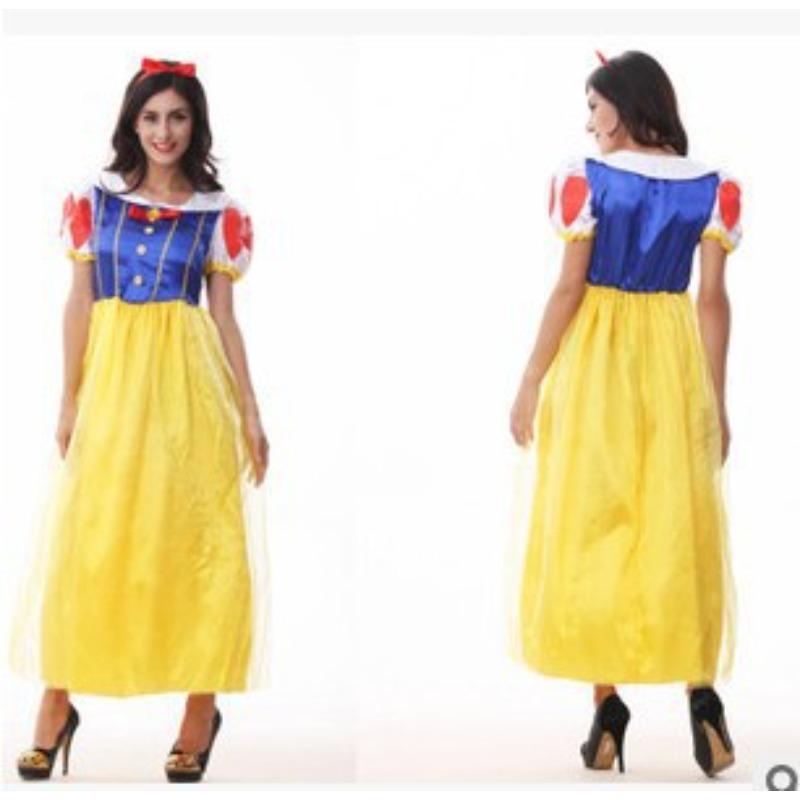 Halloween costume, long dress, Snow White costume, disco costume, masquerade costume.