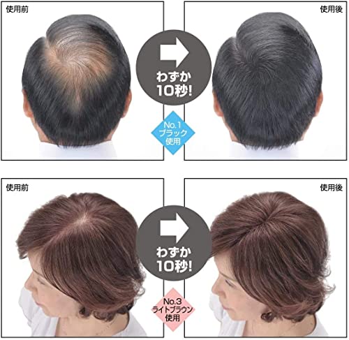 [2-Piece Set] Super Million Hair 30g (Approx. 75 Uses) (Black) & Super Million Hair Hair Mist 100ml