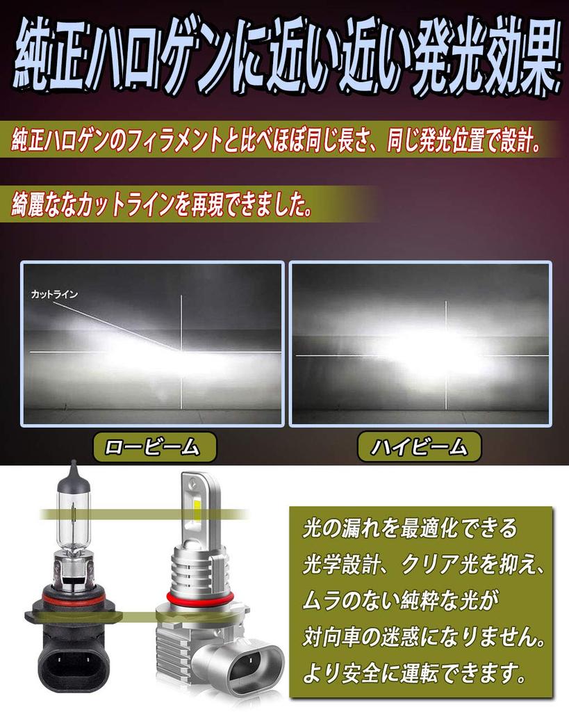Fanless HB3 HB4 Compatible LED White New Vehicle Inspection Compatible EV Fanless Fog Japanese Instruction Warranty Ultimate DesignFeison (9005)