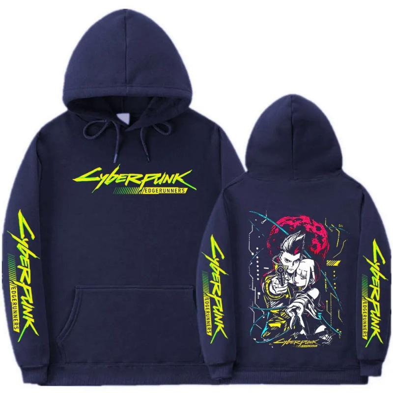 Japāņu Anime Cyberpunk Edgerunners Hūdijs XXL