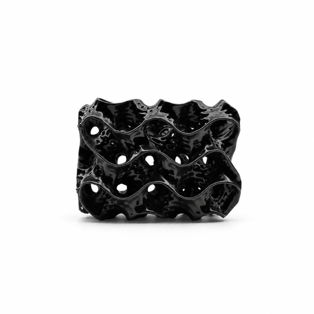3D Printed Porous Fish Breeding Cave Hollow Out Wave-Shape Fish Tank Shrimp Hideout Multi Channel Plastic Small Fish Safe Refuge