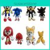 Cute 30cm Sonic Tails Plush Shadow The Hedgehog Knuckles Toy Super Sonic Soft Plush For Comfortable Snuggles