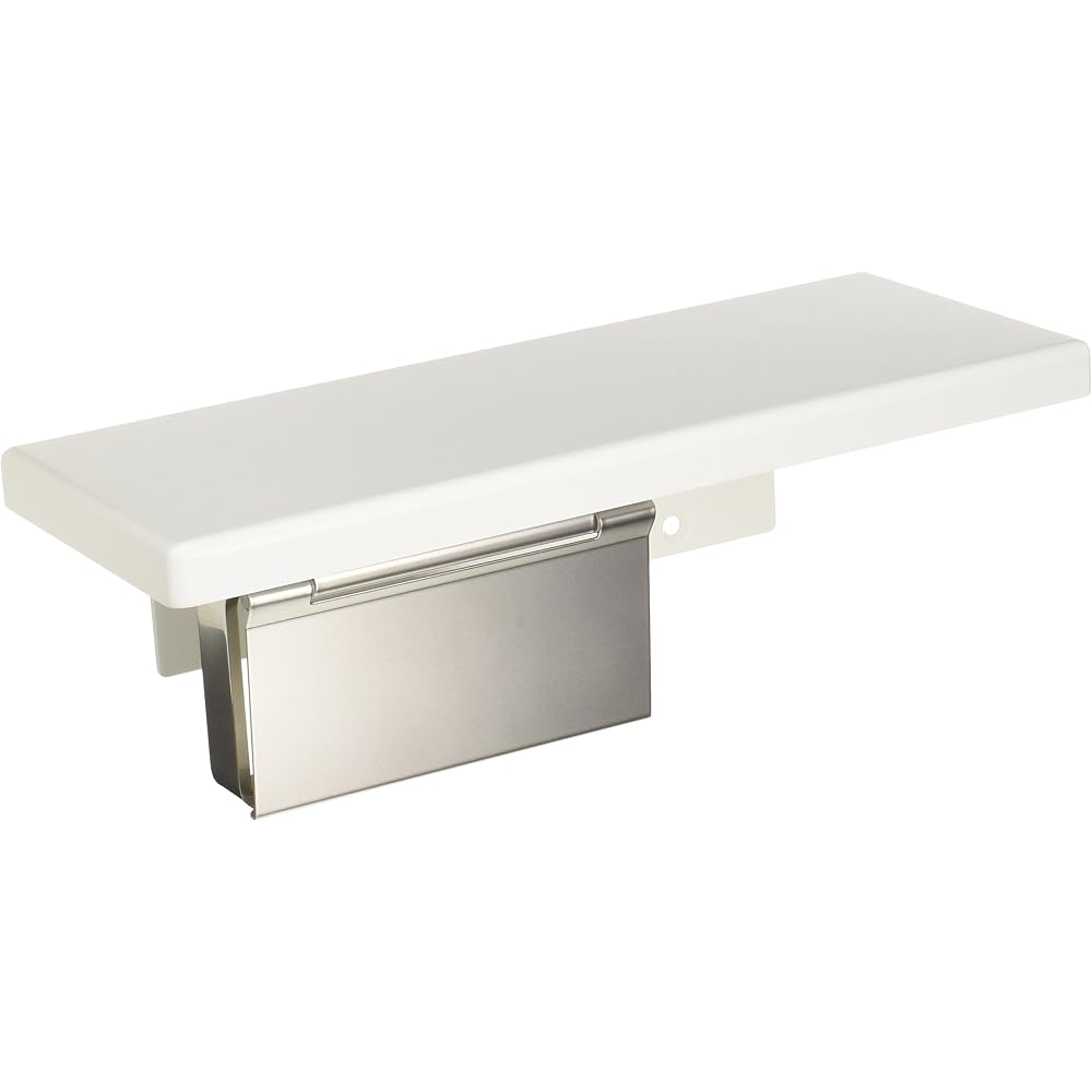 TOTO YH403FMR #NW1 Stainless Steel (Matte) Paper Roll Holder w/ Shelf (Wood)