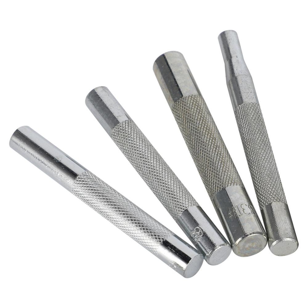 11pcs Metal Handle Rivet Setter With Base Punch Tool Kit DIY Snap Fastener Tool Leather DIY