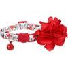 BoomBone Cat Christmas Collar Flower,Breakaway Puppy Collars Charms Pet Xmas Accessories
