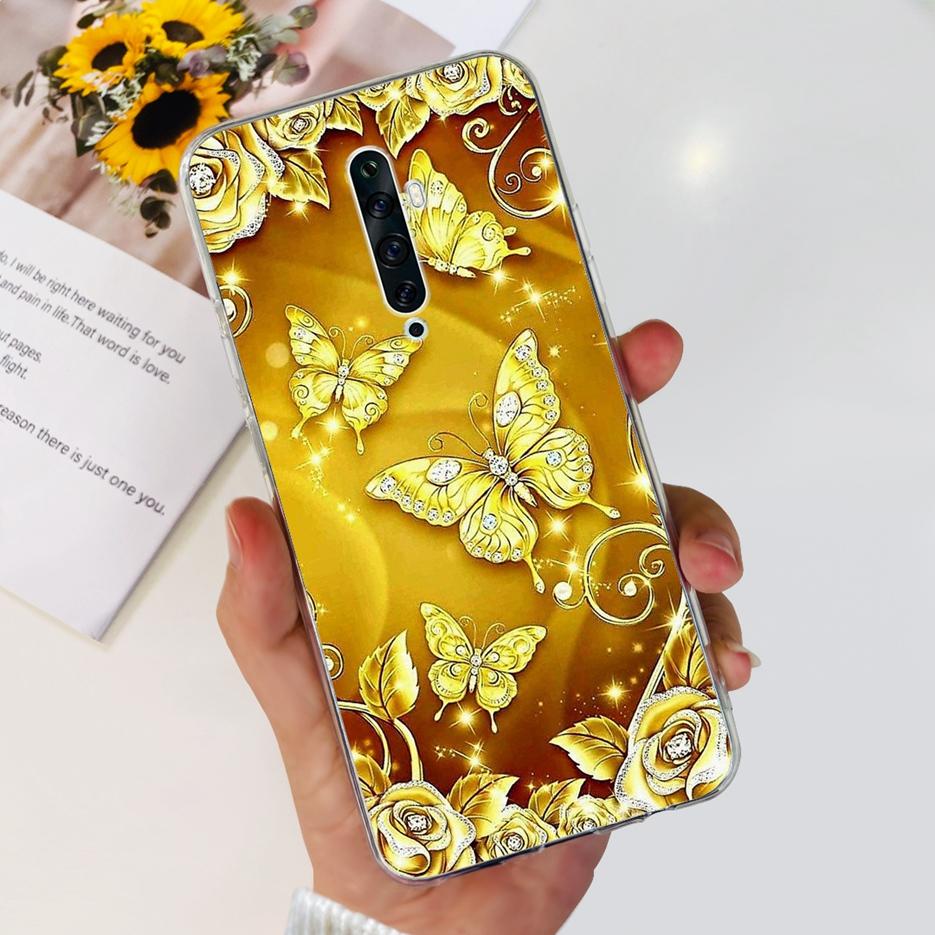 For Oppo Reno 2 2F 2Z Case Luxury Painted Cover Clear Silicone Phone Case For Oppo Reno2 F Reno 2Z Reno2 Reno2F Reno2Z Soft Bags