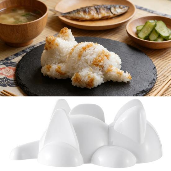 1/3/5Pcs Rice Ball Mold Food Grade Material Cat Shape Lying Flat Design Sushi Mold Easy Press Rice Ball Maker Kitchen Tool
