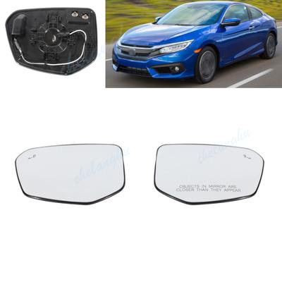 Lens For Honda Civic 2016 2017 2018    Blind Spot Rearview Mirror Glass Car Accessories 76253-TBA-C01 76203-TBA-C01