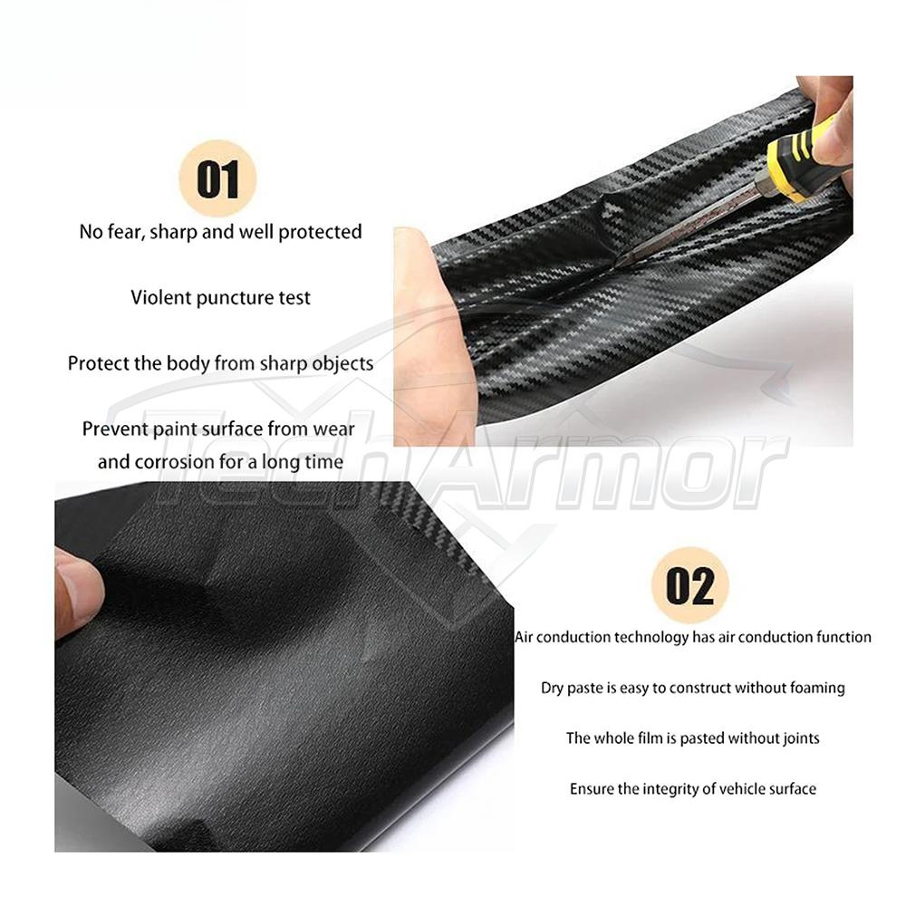 GMO3 Carbon Fiber Car Protective Film For Mercedes Benz E-Class W213 2016-2022 Center Console Gear Shift Panel Protector Cover Trim