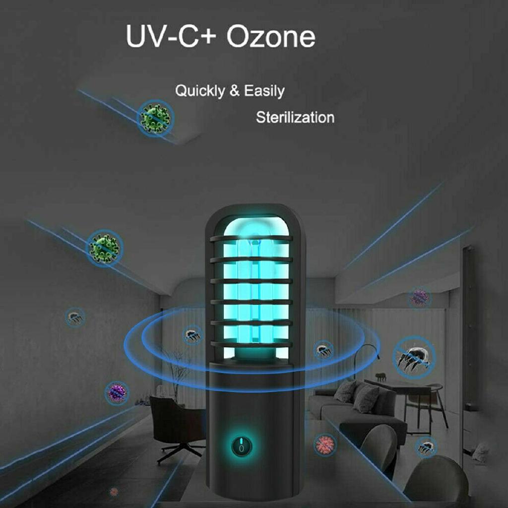 30 Pcs 360 Degrees Light LED NEW 3W Portable USB Rechargeable UV Sterilizer UVC Sanitizer Ozone Ultraviolet Germicidal Lamp