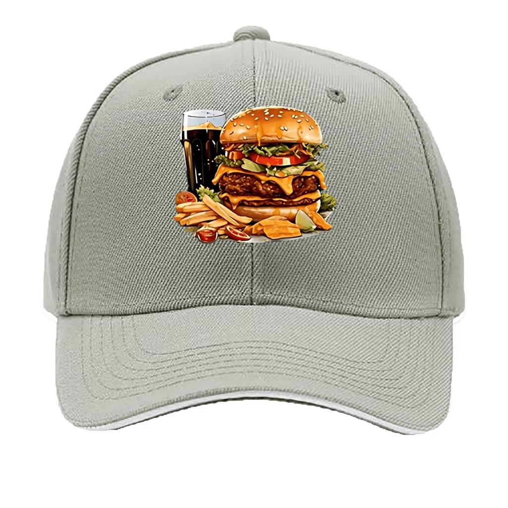 Adjustable Hat with Curved Brim  Outdoor Camping  Cap Wide Visor Fit for Driving Casual Wear ( Sandwich Baseball Cap