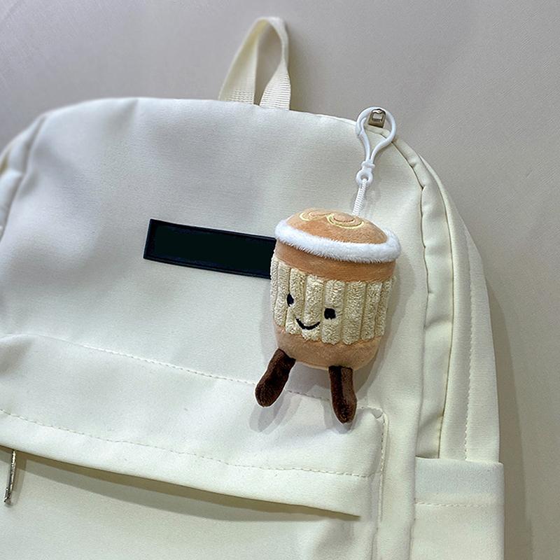 Creative Milk Tea Cup Bag Hanging Ornament Keyring Cute Plush Toy Doll Surprise Gift Backpack Pendant Charms