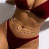 Boho Sexy Fashion Layered Tassel Starfish Shell Waist Belly Chain For Women Summer Beach Rice Beads Body Chain Charm Jewelry