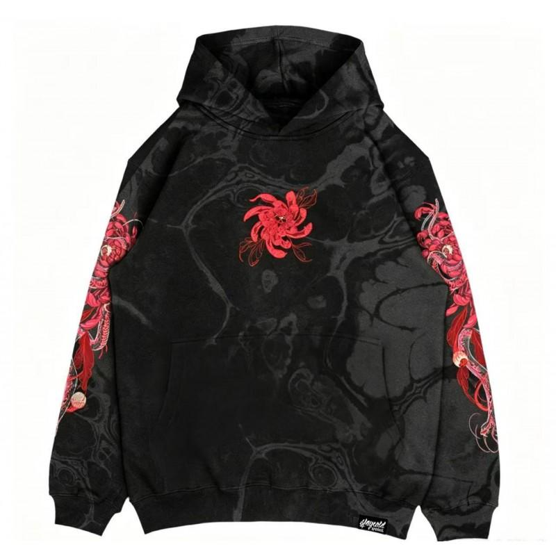 Unisex Hooded Pullover Sweatshirt With 3D Digital Print Streetwear Hip Hop Style Loose Fit Long Sleeve