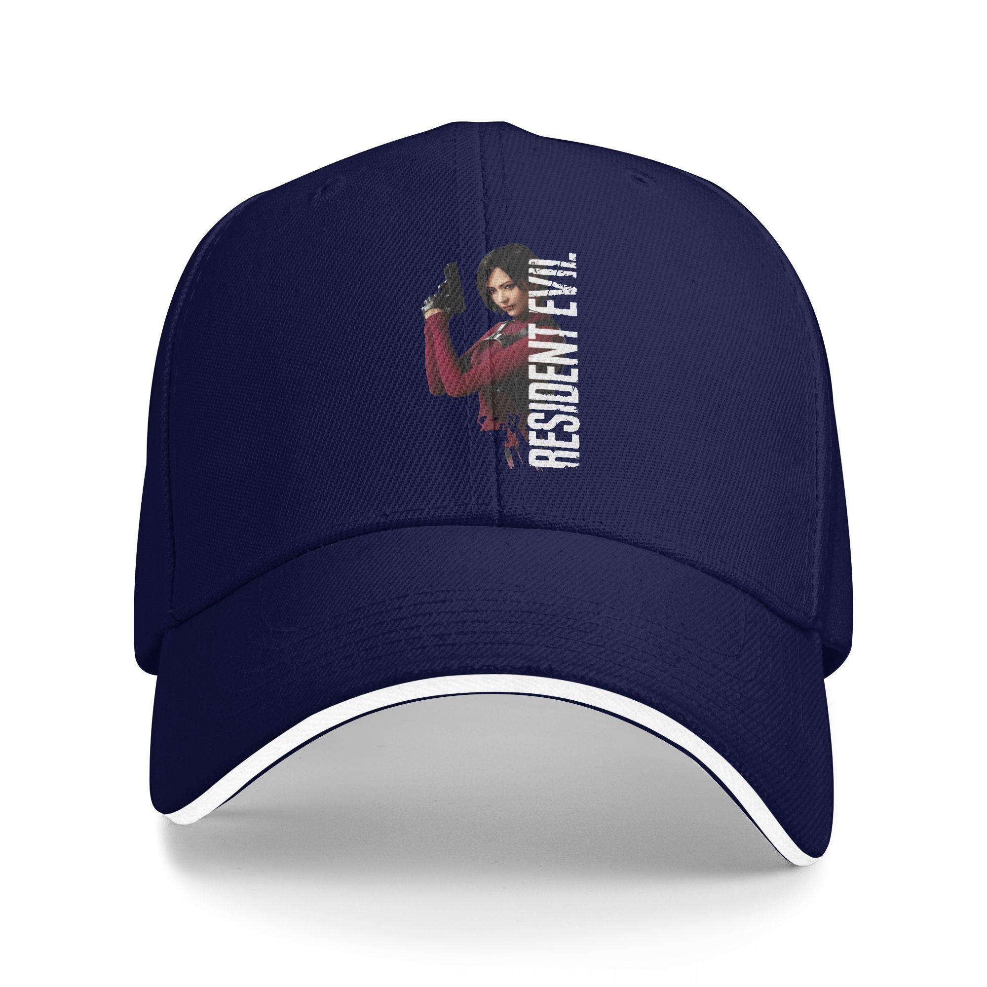 

Ada Wong Residents Evils Casual Baseball Cap Summer Trucker Hat Hot Sale Outdoor Sport Snapback Cap Unisex-Teens Baseball Caps As Picture темно-синього кольору