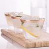 100pcs Gold-rimmed Plastic Cups 3 Colors Available Food-grade Plastic Heavy-duty Disposable Plastic Cups For Iced Coffee Cold Beverage