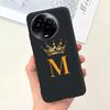 For Realme 11 5G Case Cute Crown Letters Silicone Soft TPU Shockproof Cover For Realme 11X 5G RMX3785 Funda Realme11 Phone Cases