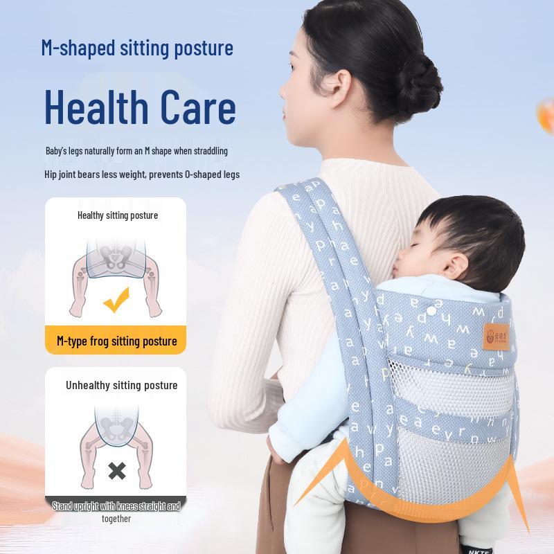 Summer Dual-Use Baby Carrier: Front & Back, Newborn-Friendly, Shoulder-Saving Design