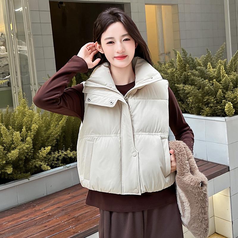 Winter cotton vest women's cotton vest women's autumn and winter small man versatile warm outer wear vest