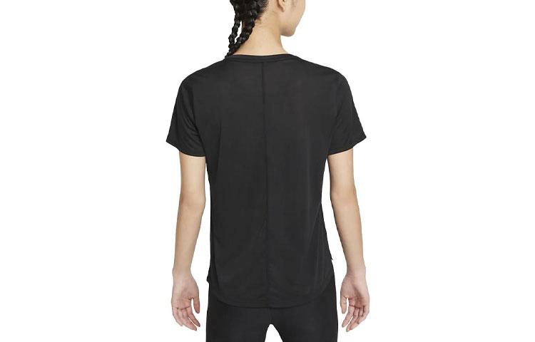 Nike T Shirts Women's Black Crew Neck Moderate Straight Fit DD0639-010