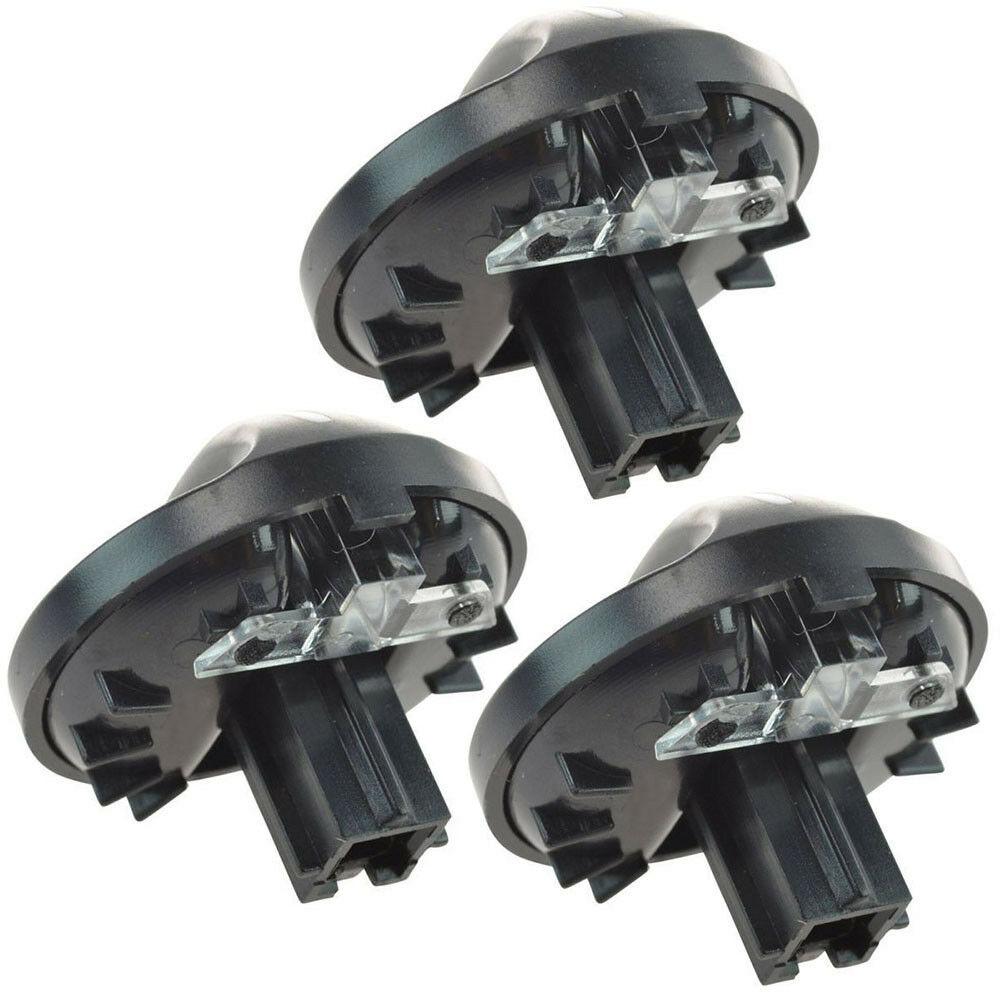 3Pcs Car Temperature Rotation Knobs Black For Toyota Tundra 2000 2001 2002 2003 2004 2005 2006 Air Conditioning Knob Accessories
