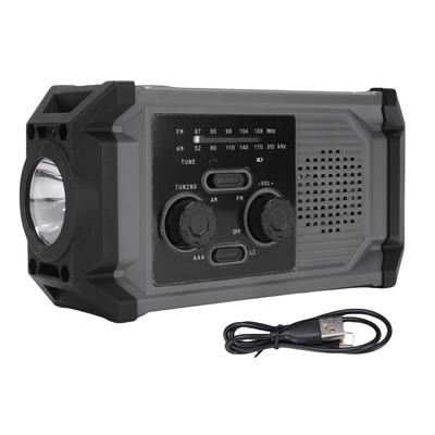 Solar-Handkurbelradio Multifunktional IPX4 Wasserdicht Notfall AM Frequenzmodulationsradio