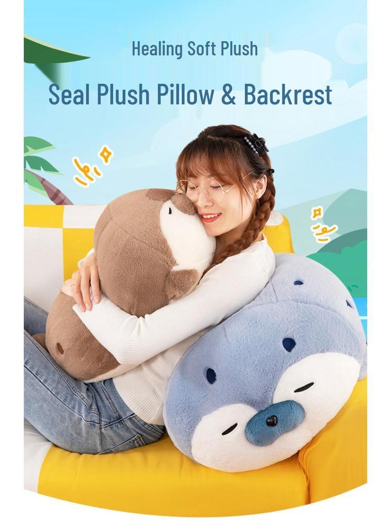 Genuine Cute Seal Plush Toy - Soft Sleeping Comfort Doll Gift for Children