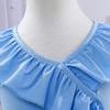 Girls' Elegant Princess Ruffled Neck Mesh Dress Summer Children's Fashion Dress