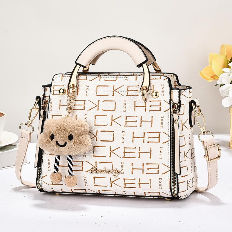 Stylish Korean Style Floral Print Small Handbag For Ladies, Portable Multi-purpose Top Handle Shoulder Crossbody Casual Mini Purse