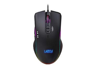 LAZOS RGB Gaming 7 for PC and Computer Mouse, Buttons, Black, Gaming, L-MSG7-B