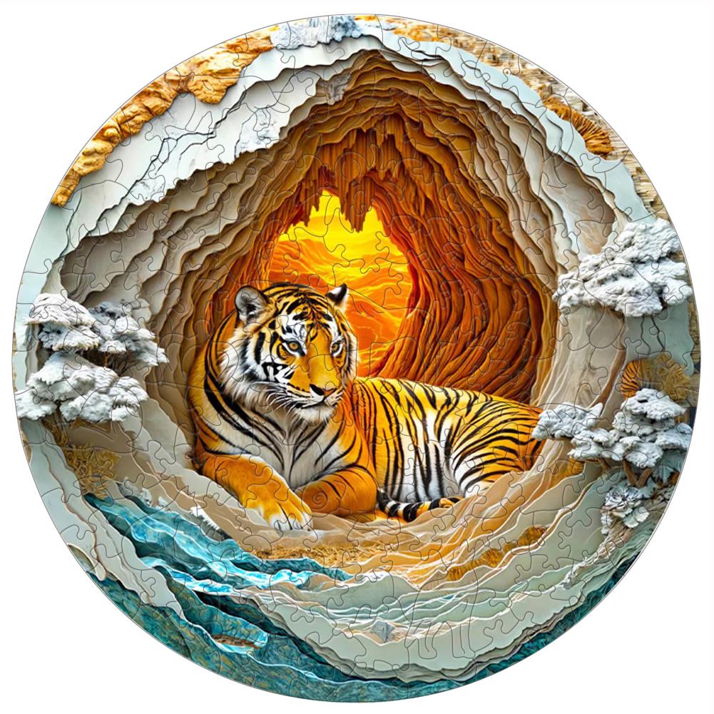 Non-Toxic Animal Cat Jigsaw Puzzles For Kids Wooden Puzzle Memory Game To Play In Family 3D Wood Puzzle Montessori Toy