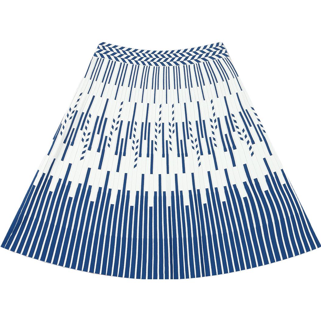 

FILA Mid Waist Simple Fashion Printed Loose Casual Skirt Pants Men Skirts Dark-Blue F11W334313F-DB S