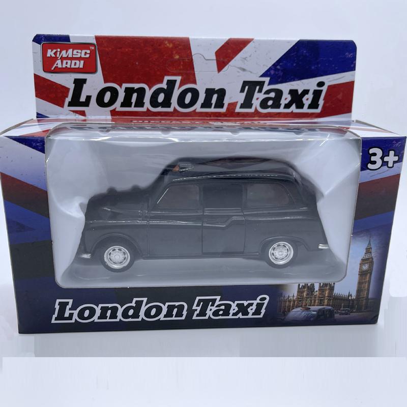 1:32 Alloy Diecast Vintage London-Taxi Car Model Doors Open Classic Pull Back Miniature Vehicle Replica For Collection Gift