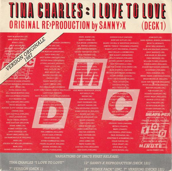 

7inch Record TINA CHARLES I Love To Love Version Originale 1 SCM12667 Black Scorpio 1987 France Dance Electronica Used
