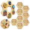 Cellular Design Medal Display Stand Honeycomb Pattern Medal Storage Box  Wall Mounted Storage