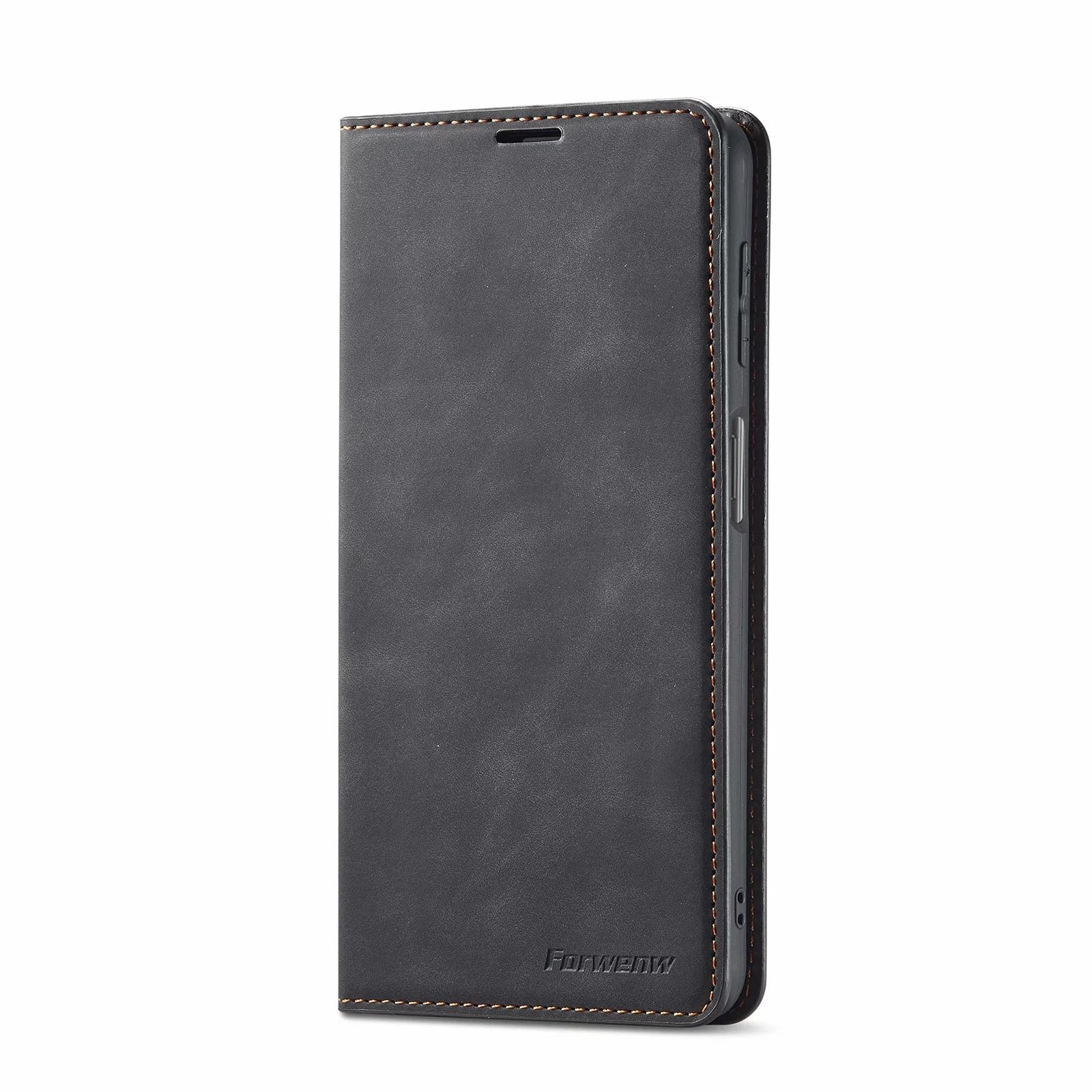 

Flip Leather Case For Samsung Galaxy A32 A12 A42 A52 A72 5G A02S A51 A71 A21S A41 A31 A21 A11 A01 A70E Magnet Wallet Card Cover for A12 5G Network чорний