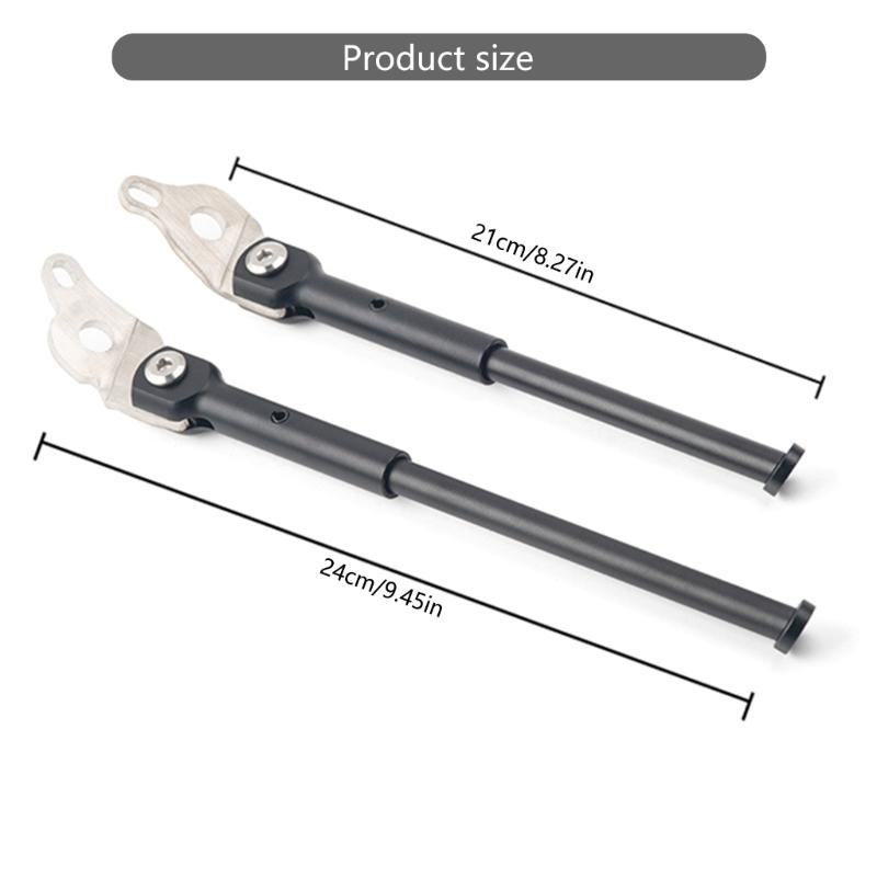 Aluminum Alloy Folding Bike Kickstand NonSlip Adjustable Bicycles Kickstand Stand Side Rear Parking Rack Easy To Install