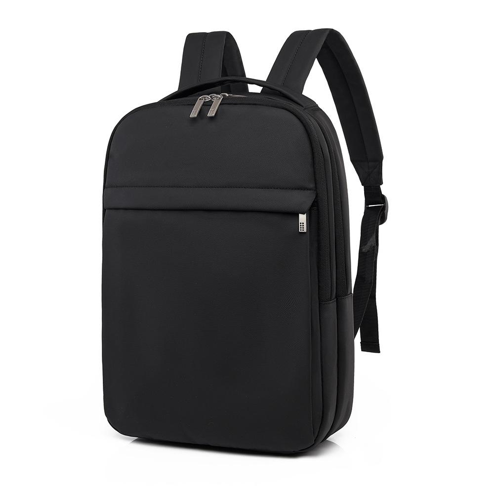 Sleek Minimalist Backpack with Front Zipper Pocket and Padded Shoulder Straps